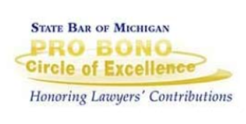 State Bar Of Michigan | Pro Bono | Circle Of Excellence | Honoring Lawyers' Contributions